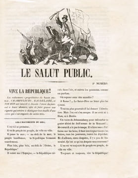 Le Salut public. Reproduction en fac-similé avec une préface de Fernand Vandérem.. Baudelaire, Charles - Vandérem, Fernand (préf.)