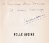 Folle avoine. Edition originale Fontaine, Paul-Marie - [De la bibliothèque d'Henri Michaux]