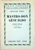 Mastro-Don Gesualdo. Traduit de l'italien par Michel Arnaud. Préface de Luigi Rosso.. Edition originale Verga, Giovanni