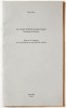 Le Coup d'Etat dans l'eau (hommage à Pizzetta), essai en six chapitres avec neuf planches et une table des matières. Edition originale Gutt, Tom