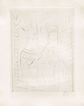 Suites de 10 eaux-fortes sur Japon en 4 états tirées à part pour être jointes à Boris Godounov, décorations de Georges Braun, René Kieffer, 1928. . ...