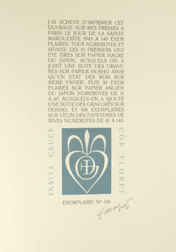 S'ensuit la Passion de Notre-Seigneur Jésus-Christ selon les quatre Evangiles, avec une traduction du psaume XXI par P. Claudel et des gravures de ...