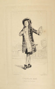 Comédiens et comédiennes. La Comédie française. Notices par F. Sarcey, portraits d'artistes gravés à l'eau-forte par Léon Gaucherel.