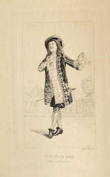 Comédiens et comédiennes. La Comédie française. Notices par F. Sarcey, portraits d'artistes gravés à l'eau-forte par Léon Gaucherel.. Sarcey, ...