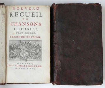Nouveau recueil de chansons choisies. Seconde édition. [Tomes II et III]