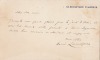 Billet autographe signé. Lavedan, Henri (journaliste et auteur dramatique, 1859-1940)
