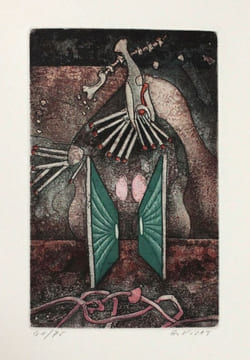 Poèmes. Cinq gravures originales de G. Visat.. Arrabal, Fernando - Visat, Georges (ill.)