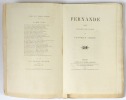 Fernande. Pièce en quatre actes, en prose.. Edition originale Sardou, Victorien