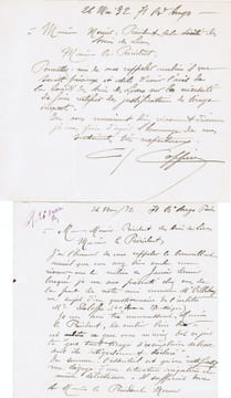 Arbitrage André-Charles Coppier contre Firmin Didot à propos de "Eaux-fortes authentiques de Rembrandt" publié en 1929. Pièces autographes et ...