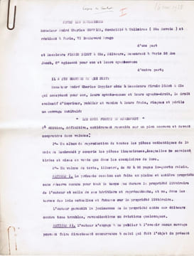 Arbitrage André-Charles Coppier contre Firmin Didot à propos de "Eaux-fortes authentiques de Rembrandt" publié en 1929. Pièces autographes et ...