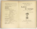 Lettres de marque. Traduction d'Albert Savine.. Edition originale Kipling, Rudyard