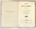 Cartes sur table, nouvelles : Le Secret de Polichinelle - Le Bourgeois fantôme - La Villa de Piétro. Edition originale Laurent-Pichat, Léon