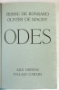 Odes. Ronsard, Pierre de - Magny, Olivier de