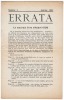 [Revue] Errata, n° 1, janvier 1931 : "Le mauvais livre d'André Gide". Edition originale [Gide, André]