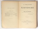 La Philosophie de Nietzsche. Lichtenberger, Henri