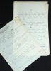 [Manuscrit autographe inédit] Ebauche d'un livre sur la pédagogie : "Hommes et femmes de demain". Pichon, Edouard (1890-1940, médecin, psychanalyste ...