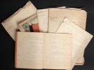 [Manuscrits autographes inédits] Archives de la République du Cochon. Pichon, Edouard (1890-1940, médecin, psychanalyste et grammairien français) - ...
