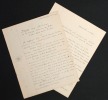 [Manuscrits autographes inédits] Archives de la République du Cochon. Pichon, Edouard (1890-1940, médecin, psychanalyste et grammairien français) - ...