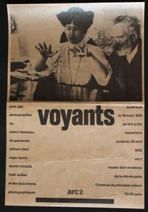 Voyants. ARC 2, Musée d'art modenre de la ville de Paris, 18 mars - 25 avril 1976