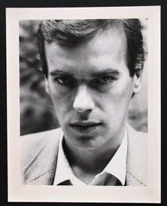 Portrait photographique inédit de Martin Amis par Bruno de Monès (tirage vintage signé)