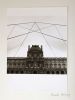 [Maquette pour un livre de photographies encore inédit à propos des travaux du Grand Louvre :] Photos [prises] de janvier à août 1985.. Huguier, ...