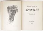 Apoèmes, avec un gris-gris par Antonin Artaud. Pichette, Henri - Artaud, Antonin (ill.)