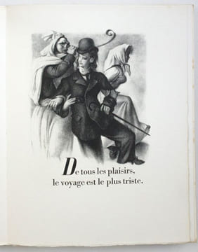 Un voyageur solitaire est un diable, lithographies originales de Mariano Andreu. Montherlant, Henry de - Andreu, Mariano (ill.)