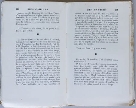 Mes cahiers. Tome V, mai 1906 - juillet 1907. Barrès, Maurice