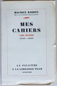 Mes cahiers. Tome VII, juin 1908 - novembre 1909