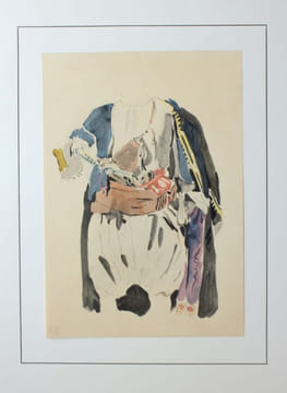Vingt aquarelles et onze dessins reproduisant en fac-similé L'Album du Maroc, de la collection J. V.... Delacroix, Eugène
