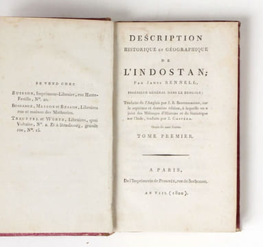 Description historique et géographique de l'Indostan, traduite de l'anglais par J.B. Bouscheseiche, sur la septième et dernière édition, à laquelle on ...
