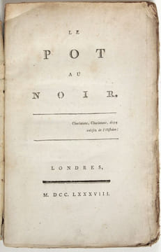 Le Pot au noir. [Holbach ?????]