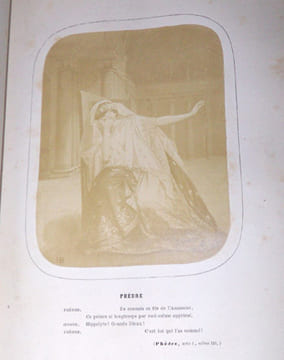Rachel et la tragédie. Ouvrage orné de dix photographies représentant Mlle Rachel dans ses principaux rôles.. Janin, Jules ; La Blanchère, Henri de ...