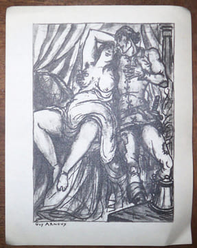 Les Oeuvres de Françoys Villon. Texte établi par Auguste Longnon revu et publié par Lucien Foulet, préface de Ad. Van Bever. Cinq aquarelles ...
