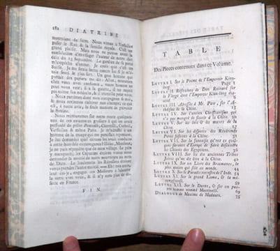 Lettres chinoises, indiennes et tartares. A Monsieur Paw, par un bénédictin. Avec plusieurs autres pieces intéressantes.. [Voltaire]