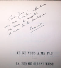 Je ne vous aime pas, comédie en trois actes. La Femme silencieuse, comédie en quatre actes d'après la farce de Ben Jonson.