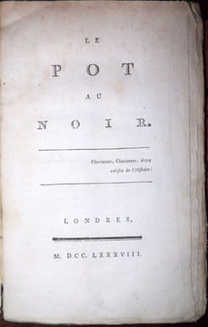 Le Pot au noir. [Holbach ?????]