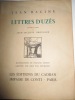 Lettres d'Uzès. Commentaires par Jean-Jacques Brousson.. Racine, Jean / Brousson, Jean-Jacques / Siméon, Fernand [illustrateur]