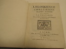 L’éloquence chrétienne dans l’idée et dans la pratique. 
. Gisbert, Blaise, de la compagnie de Jésus.