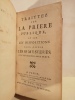 Traittez sur la Prière Publique, et sur les dispositions pour offrir les SS Mysteres, et y participer avec fruit. . Duguet, Jaques-Joseph (1649-1733)
