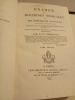 Examen des doctrines médicales et des systèmes de nosologie. Ouvrage dans lequel se trouve fondu l'examen de la doctrine médicale généralement adoptée ...