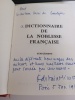 Dictionnaire de la noblesse Françaises Supplément. . Sereville, E. De / F. De Saint Simon 