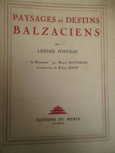 paysages et destins balzaciens