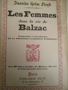 les femmes dans la vie de balzac