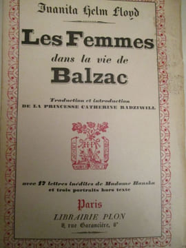 les femmes dans la vie de balzac. helm floyd ( juanita )