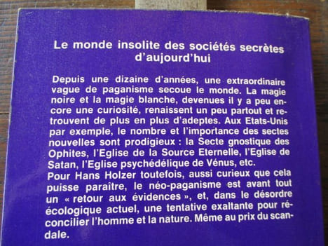 les nouvelles sectes paiennes . holzer ( hans )