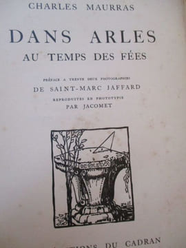 dans arles au temps des fées. maurras ( charles )