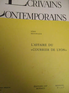 l affaire du courrier de lyon