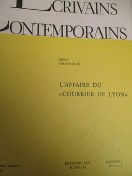 l affaire du courrier de lyon. floriot ( rené )