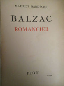 balzac romancier